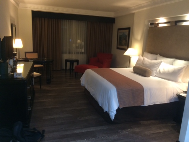 Kingsize bed, zou nauwelijk in mijn kamer in Amsterdam passen